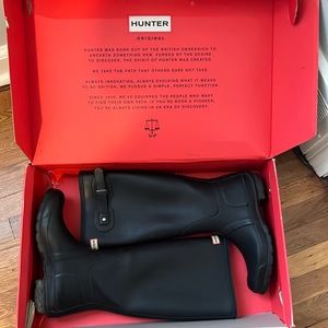 Hunter Original Tall Women’s Rain Boots- Black Size 9